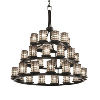 Dakota 36-Light 3-Tier Ring LED Chandelier (254|WGL-8712-10-GRCB-MBLK-LED36-25200)