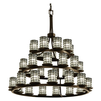 Dakota 36-Light 3-Tier Ring LED Chandelier (254|WGL-8712-10-GRCB-DBRZ-LED36-25200)
