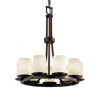 Dakota 9-Light Ring LED Chandelier (254|POR-8766-10-BANL-DBRZ-LED9-6300)