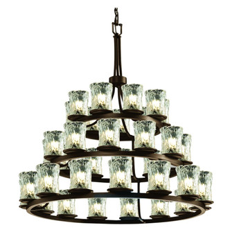 Dakota 36-Light 3-Tier Ring LED Chandelier (254|GLA-8712-16-CLRT-DBRZ-LED36-25200)