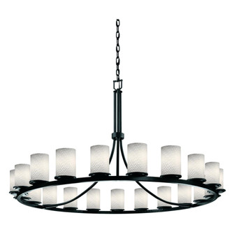 Dakota 21-Light 1-Tier Ring LED Chandelier (254|FSN-8716-10-WEVE-MBLK-LED21-14700)