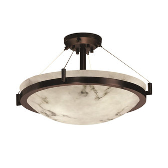36'' LED Semi-Flush Bowl w/ Ring (254|FAL-9684-35-DBRZ-LED6-6000)