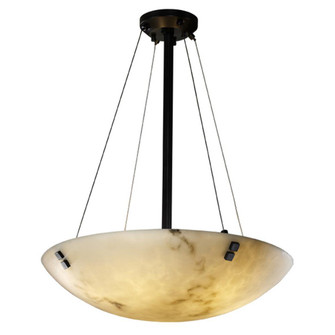 24'' LED Pendant Bowl w/ Pair Square Finials (254|FAL-9662-35-MBLK-F2-LED5-5000)