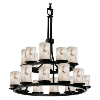 Dakota 21-Light 2-Tier Ring LED Chandelier (254|FAL-8767-10-MBLK-LED21-14700)
