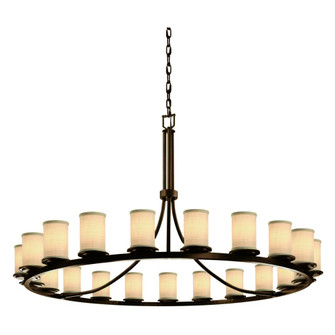 Dakota 21-Light 1-Tier Ring LED Chandelier (254|FAB-8716-10-CREM-DBRZ-LED21-14700)