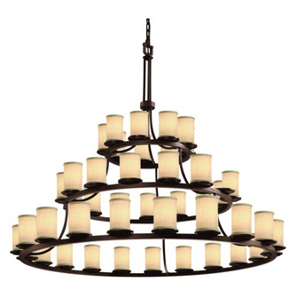 Dakota 45-Light 3-Tier Ring LED Chandelier (254|FAB-8714-10-CREM-DBRZ-LED45-31500)