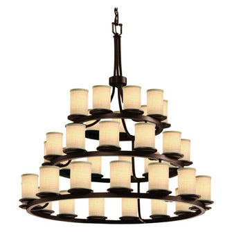 Dakota 36-Light 3-Tier Ring LED Chandelier (254|FAB-8712-10-CREM-DBRZ-LED36-25200)