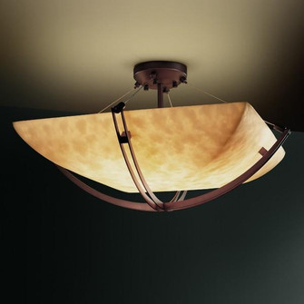 36'' LED Semi-Flush Bowl w/ Crossbar (254|CLD-9714-25-DBRZ-LED6-6000)