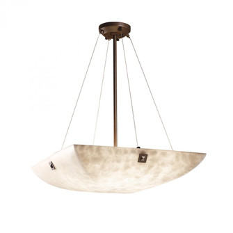 24'' LED Pendant Bowl w/ Large Square w/ Point Finials (254|CLD-9662-25-DBRZ-F4-LED5-5000)