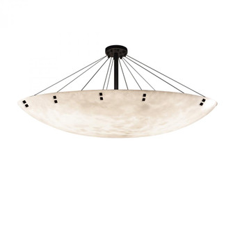 72'' LED Semi-Flush Bowl w/ Finials (254|CLD-9658-35-MBLK-F2-LED12-12000)