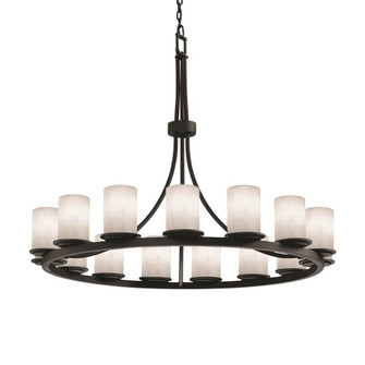 Dakota 15-Light 1-Tier Ring LED Chandelier (254|CLD-8715-10-MBLK-LED15-10500)