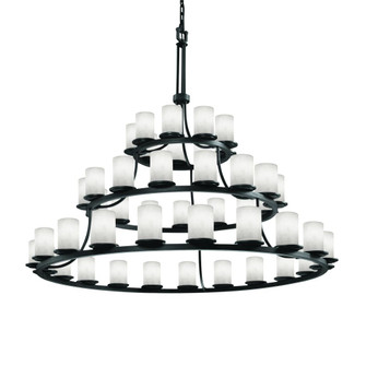 Dakota 45-Light 3-Tier Ring LED Chandelier (254|CLD-8714-10-MBLK-LED45-31500)