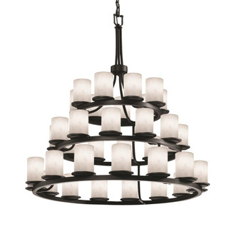 Dakota 36-Light 3-Tier Ring LED Chandelier (254|CLD-8712-10-MBLK-LED36-25200)