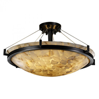 24'' LED Semi-Flush Bowl w/ Ring (254|ALR-9682-35-MBLK-LED5-5000)