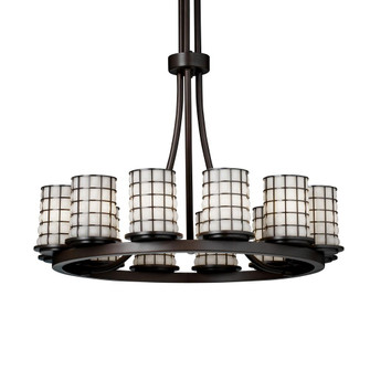Dakota 12-Light Ring Chandelier (Tall) (254|WGL-8763-10-SWCB-DBRZ)