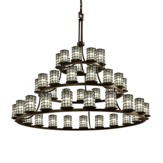 Dakota 45-Light 3-Tier Ring Chandelier (254|WGL-8714-10-GRCB-DBRZ)
