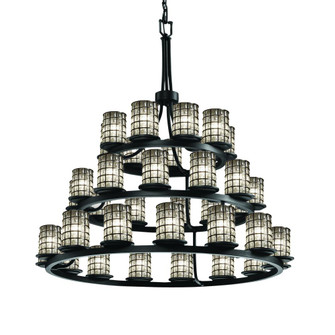 Dakota 36-Light 3-Tier Ring Chandelier (254|WGL-8712-10-GRCB-MBLK)