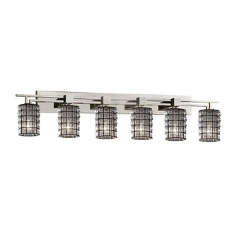 Aero 6-Light Bath Bar (254|WGL-8706-10-GRCB-NCKL)