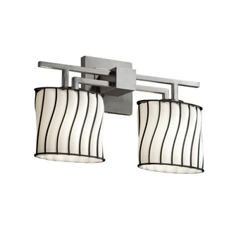 Aero 2-Light Bath Bar (254|WGL-8702-30-GRCB-DBRZ)