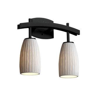 Archway 2-Light Bath Bar (254|POR-8592-10-WFAL-MBLK)