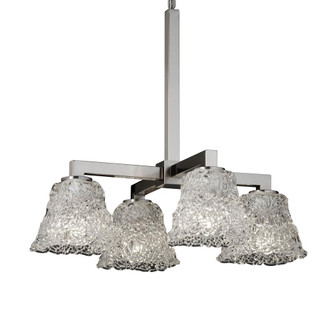 Modular 4-Downlight Chandelier (254|GLA-8920-30-LACE-NCKL)