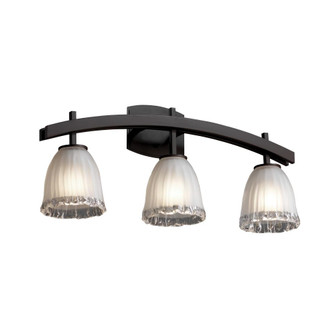 Archway 3-Light Bath Bar (254|GLA-8593-16-WHTW-MBLK)