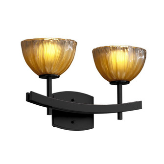 Archway 2-Light Bath Bar (254|GLA-8592-16-CLRT-MBLK)