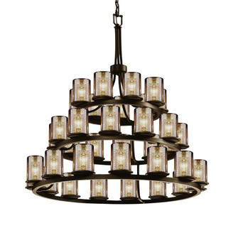 Dakota 36-Light 3-Tier Ring Chandelier (254|FSN-8712-10-MROR-DBRZ)