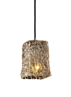 Small 1-Light Pendant (254|GLA-8816-26-CLRT-CROM-RIGID)