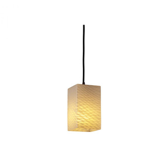 Small 1-Light Pendant (254|FSN-8816-15-WEVE-ABRS-RIGID)