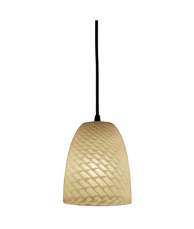 Mini 1-Light Pendant (254|FSN-8815-10-WEVE-DBRZ-RIGID)