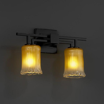 Aero 2-Light Bath Bar (254|GLA-8702-26-CLRT-MBLK)