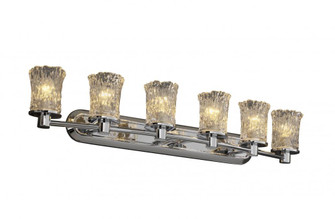 Rondo 6-Light Bath Bar (254|GLA-8516-16-WHTW-NCKL)