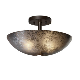 14'' Round Semi-Flush Bowl (254|FSN-9690-35-OPAL-DBRZ)