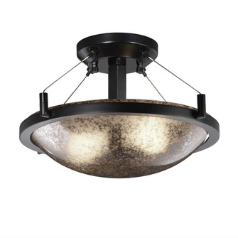 14'' Round Semi-Flush Bowl w/ Ring (254|FSN-9680-35-OPAL-NCKL)