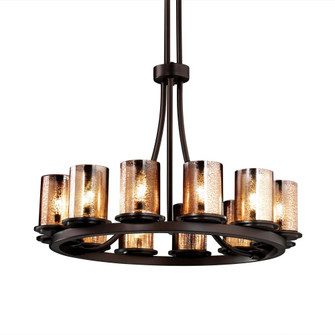 Dakota 12-Light Ring Chandelier (Tall) (254|FSN-8763-10-WEVE-DBRZ)