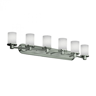 Rondo 6-Light Bath Bar (254|FSN-8516-10-WEVE-NCKL)