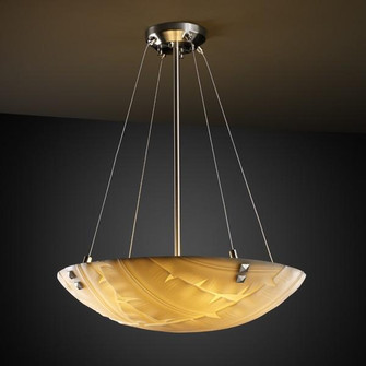 18'' Pendant Bowl w/ PAIR SQUARE FINIALS (254|PNA-9661-35-WAVE-NCKL-F2)
