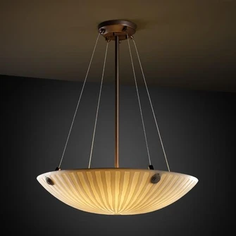 18'' Pendant Bowl w/ PAIR SQUARE W/ POINTS FINIALS (254|PNA-9661-35-WAVE-DBRZ-F3)