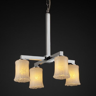 Modular 4-Downlight Chandelier (254|GLA-8920-16-WHTW-NCKL)
