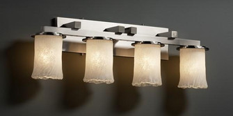 Dakota 4-Light Straight-Bar Bath Bar (254|GLA-8774-16-WHTW-CROM)