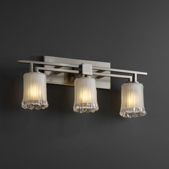 Aero 3-Light Bath Bar (254|GLA-8703-16-WHTW-NCKL)