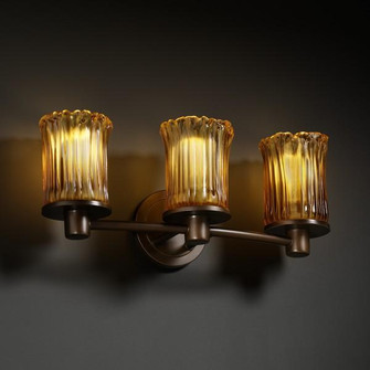 Rondo 3-Light Bath Bar (254|GLA-8513-16-WHTW-NCKL)