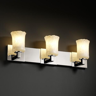Modular 3-Light Bath Bar (254|GLA-8923-16-AMBR-NCKL)