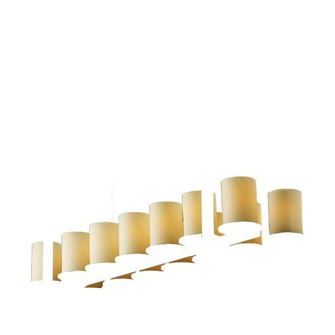 Dakota 14-Light Bridge Chandelier (Tall) (254|FSN-8764-10-OPAL-MBLK)