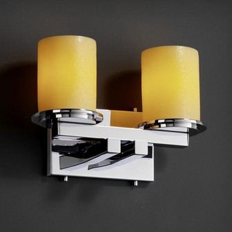 Dakota 2-Light Straight-Bar Bath Bar (254|CNDL-8772-10-AMBR-CROM)