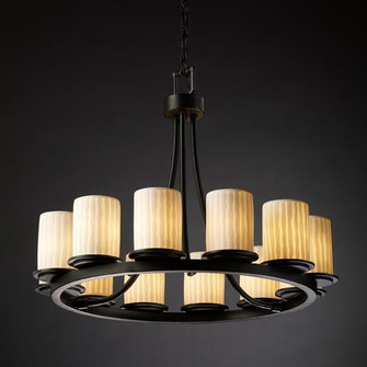 Dakota 12-Light Ring Chandelier (Short) (254|POR-8768-10-WFAL-DBRZ)