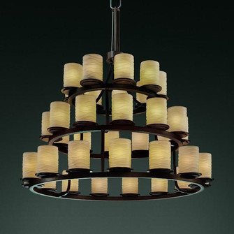 Dakota 36-Light 3-Tier Ring Chandelier (254|POR-8712-10-BMBO-DBRZ)