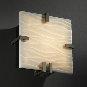 Clips Square Wall Sconce (ADA) (254|PNA-5550-WAVE-NCKL)
