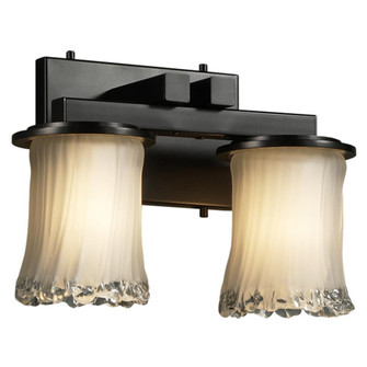 Dakota 2-Light Straight-Bar Bath Bar (254|GLA-8772-16-WTFR-MBLK)